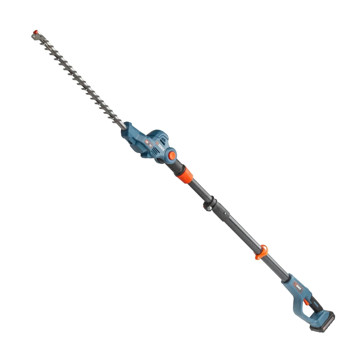 SENIX Cordless Pole Hedge Trimmer, 20 Volt Max, 18-Inch Cutting, 21-Inch Blade - HTPX2-M