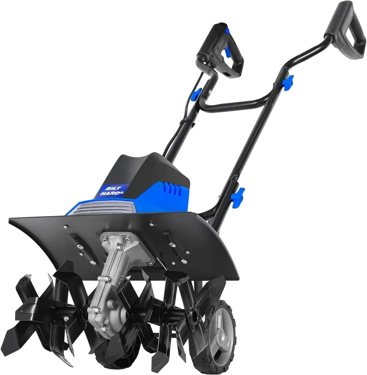BILT HARD Electric Garden Tiller Cultivator 16 inch 13.5 Amp 6 Steel Tines