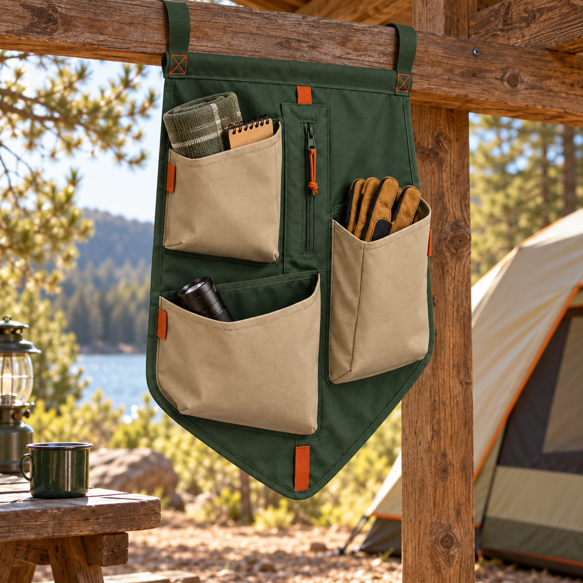 Hanging Camp Storage Organizer