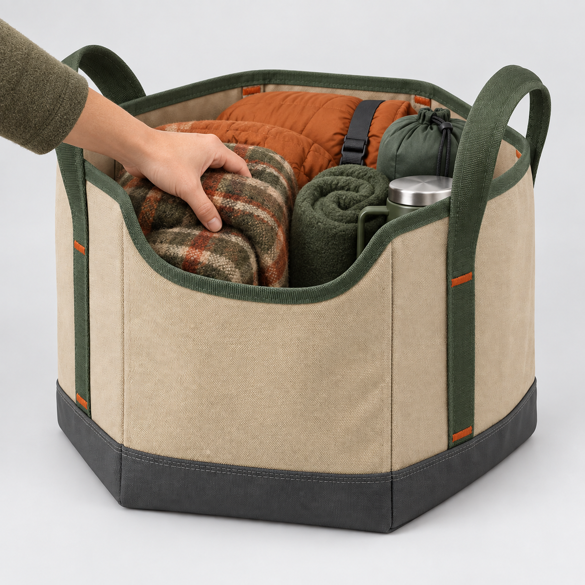 Collapsible Camp Storage Tote