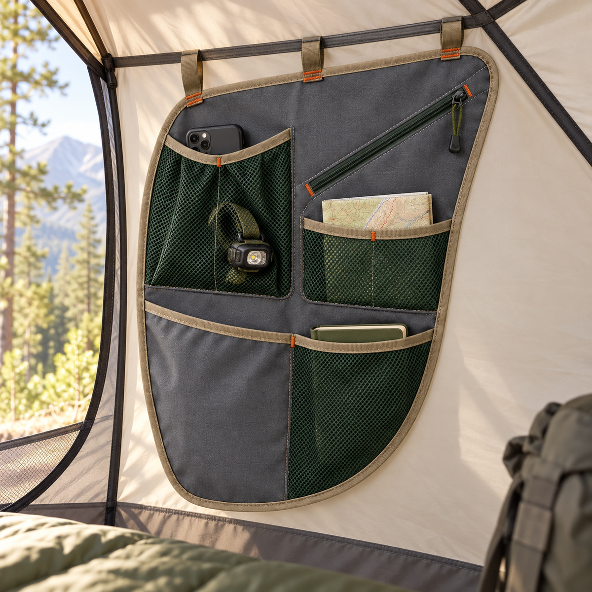 Hanging Tent Side Organizer