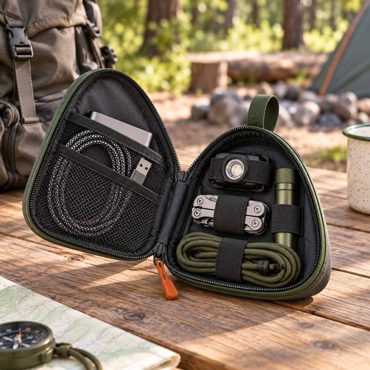 Triangular Gear Organizer Pouch