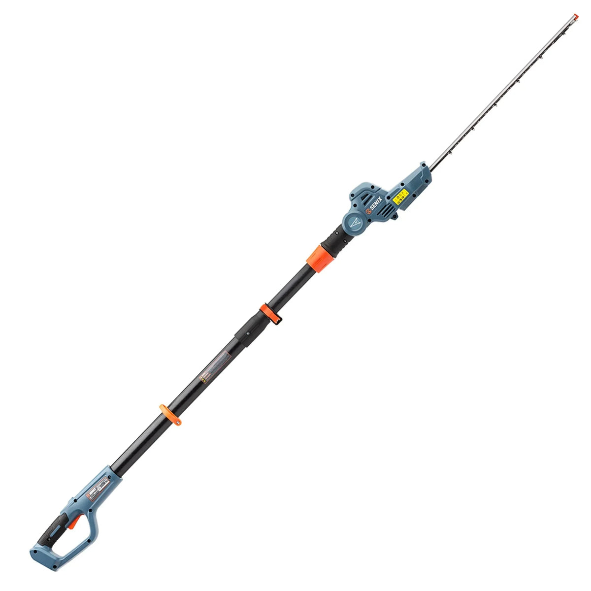 SENIX Cordless Pole Hedge Trimmer, 20 Volt Max, 18-Inch Cutting, 21-Inch Blade - HTPX2-M