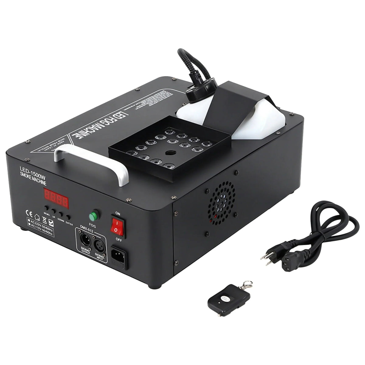 1500W Smoke Fog LED RGB DMX Vertical Spray Stage Light Fogger Effects Machine