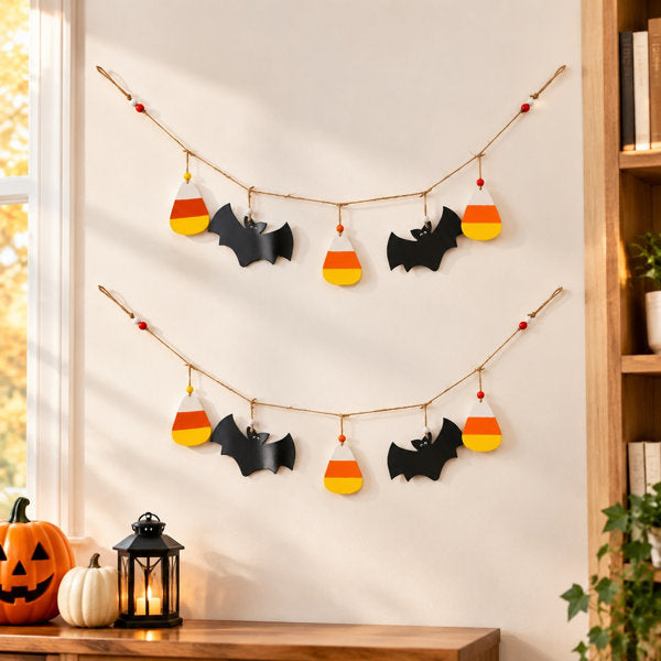 47.5X7" Halloween Garland For Holiday Wall Decor