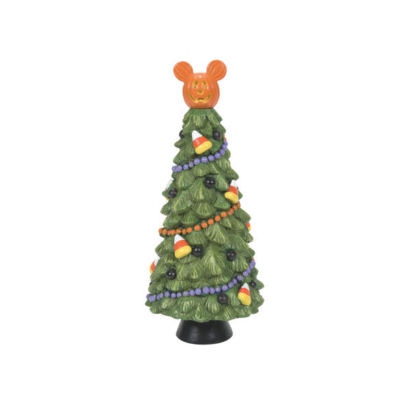 Disney Village Pumpkintown Manor Tree Village Accessory Figurine 6.6in H