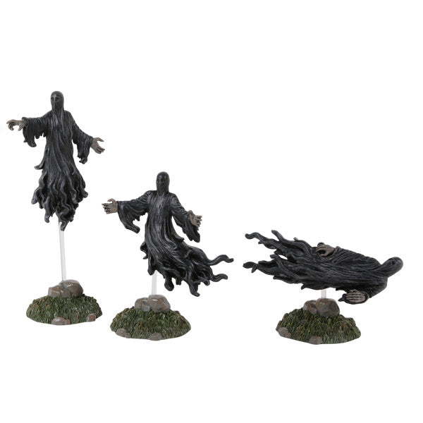 Department 56 Harry Potter Village Accessories Dementors 3-Piece Figurine Set 7.4 Inch