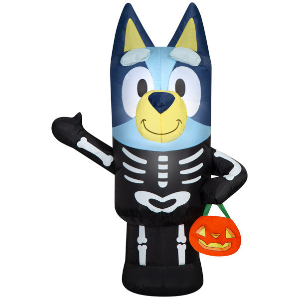 Airblown Bluey in Skeleton Costume Bluey