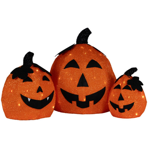 Plastic Freestanding Halloween Jack-O-Lantern Outdoor Lights