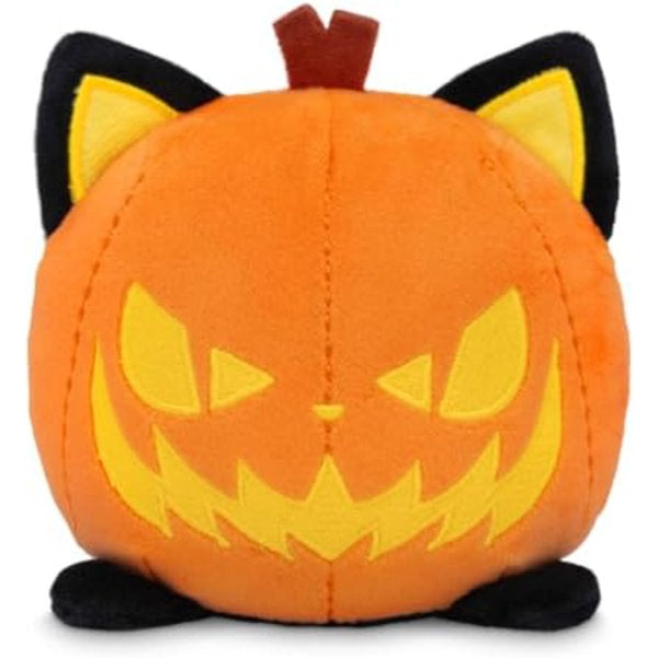 Glow In The Dark Jack-O-Lantern Cat 4" Plushie - Halloween - Cute Kawaii Spooky Stuffed Animal