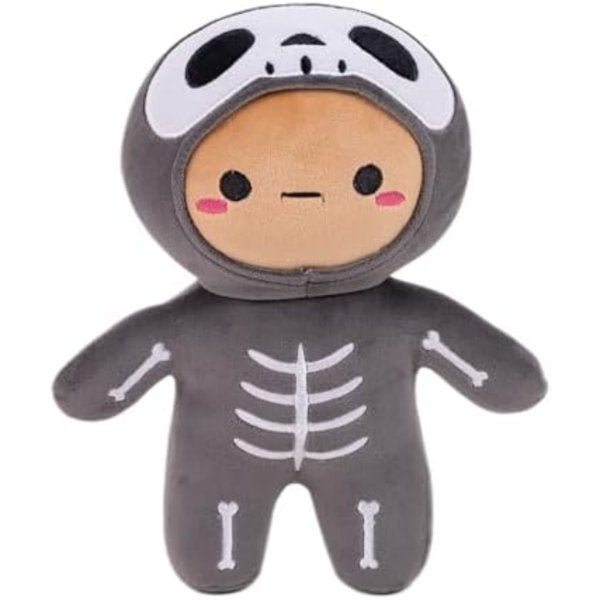 Halloween Plush Toys Bat, Skeleton,Ghost Spooky Stuffed Animal Stuffies Soft Trick Or Treat Party Decor Stuffy For Kids Adults (Skelly Pal)
