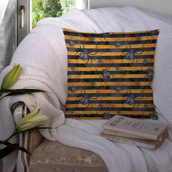 Watecolor Striped Outdoor Throw Pillow