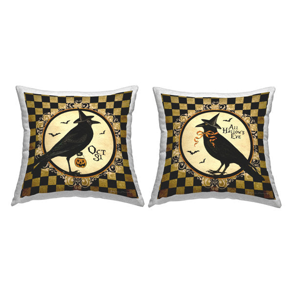 Checkered Outdoor Throw Pillow