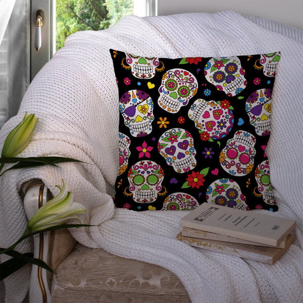 Day of the Dead Outdoor Throw Pillow