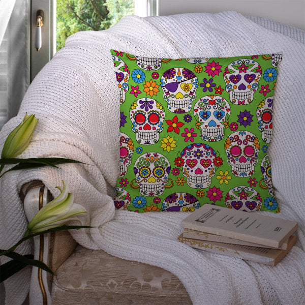 Day of the Dead Outdoor Throw Pillow