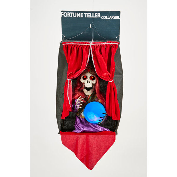 27" Hanging Halloween Animated Fortune Teller with Crystal Ball