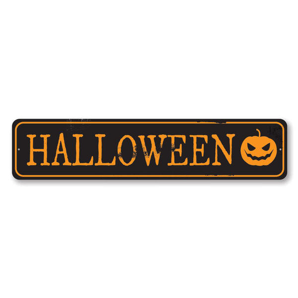 Halloween Spirit Metal Sign