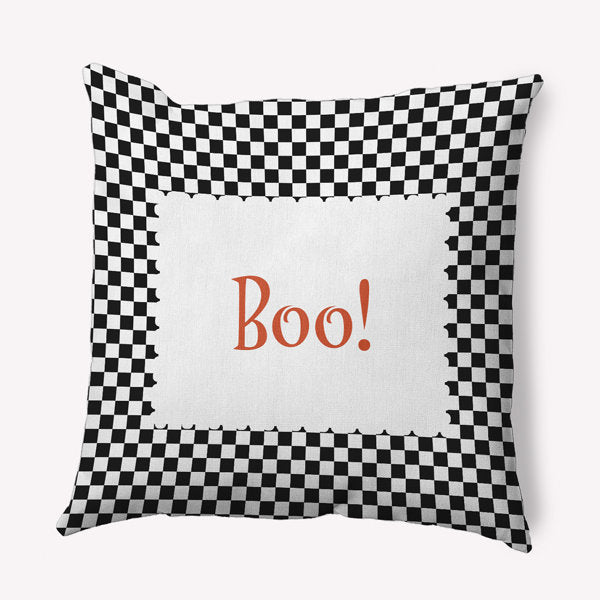 Checkered Reversible Throw Pillow