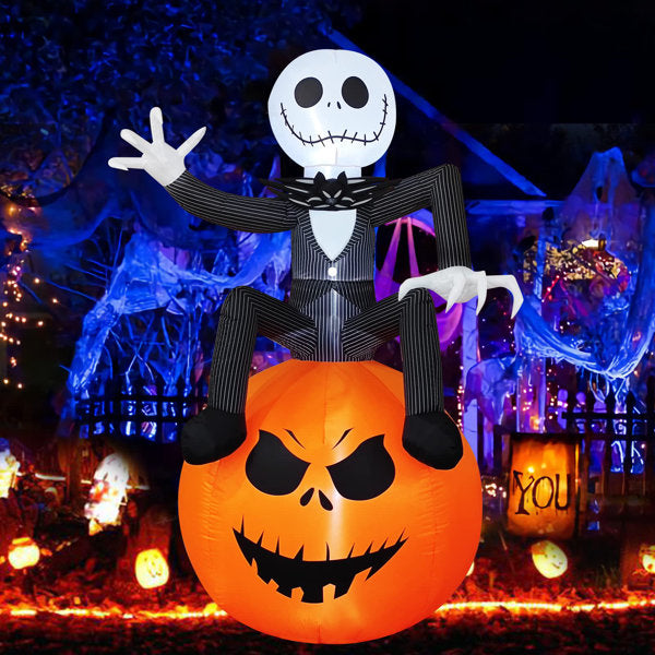 Freestanding Halloween Skeletons Inflatable Outdoor Decoration