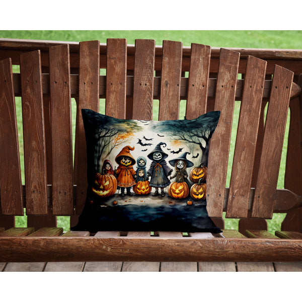 More Spooky Halloween Outdoor Throw Pillow