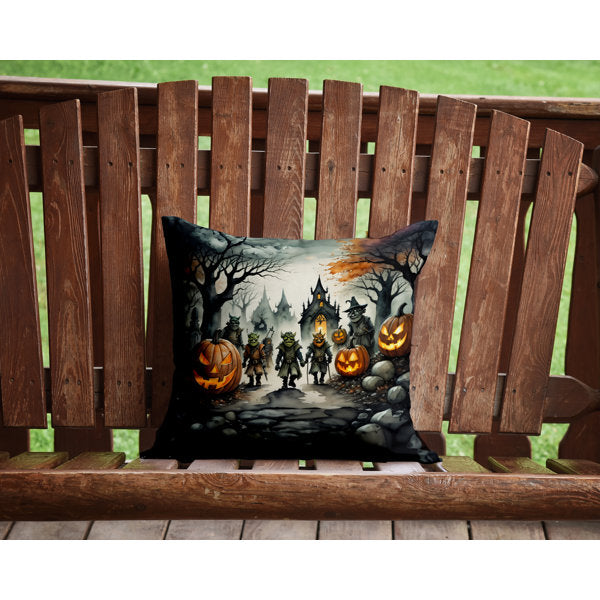 More Spooky Halloween Outdoor Throw Pillow