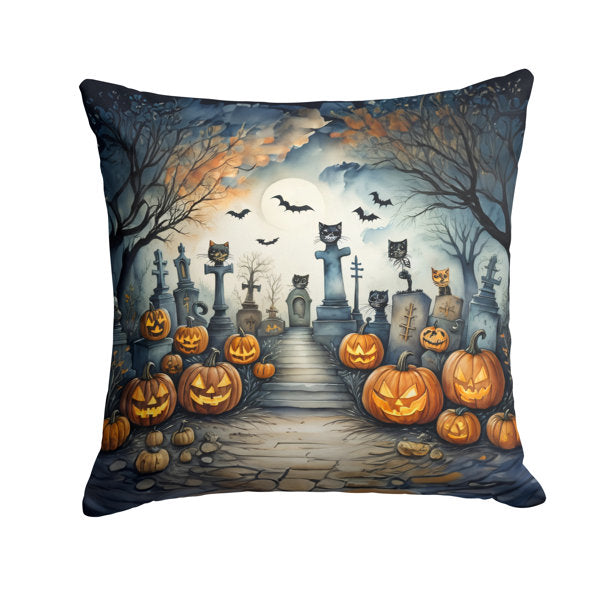 More Spooky Halloween Outdoor Throw Pillow