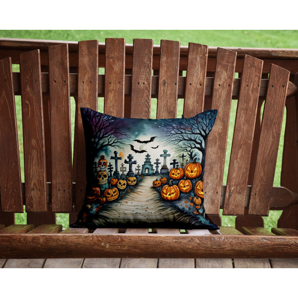 More Spooky Halloween Outdoor Throw Pillow