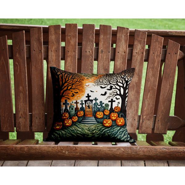More Spooky Halloween Outdoor Throw Pillow