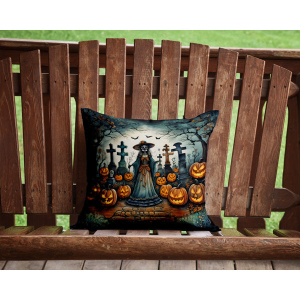 More Spooky Halloween Outdoor Throw Pillow