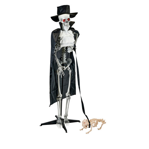 Plastic Freestanding Halloween Skeletons Outdoor Lights