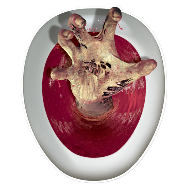 Halloween Hand Toilet Topper Peel 'N Place