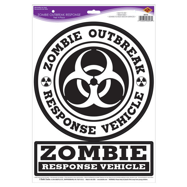 Halloween Zombie Outbreak Response Peel 'N Place