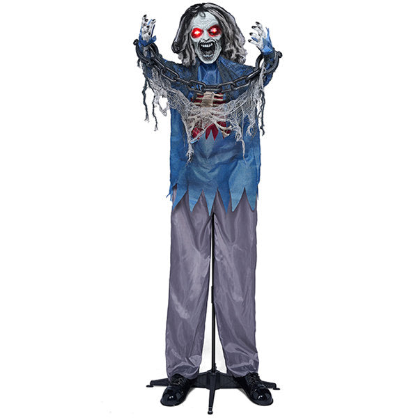 70" Halloween Decorations Standing Zombie Animatronics