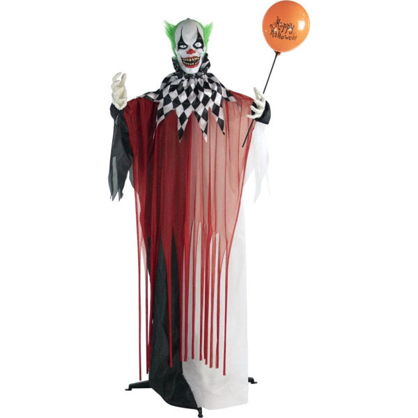 71" Standing Clown Halloween Animatronic