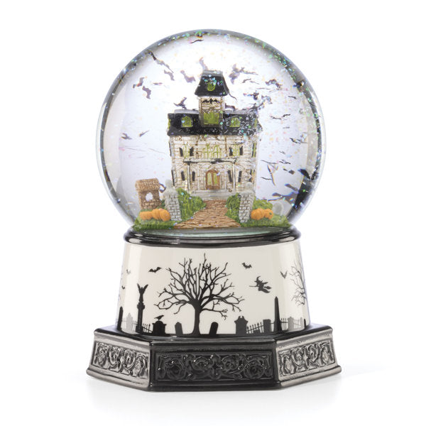 Lenox Haunted Village Light-Up Snow Globe