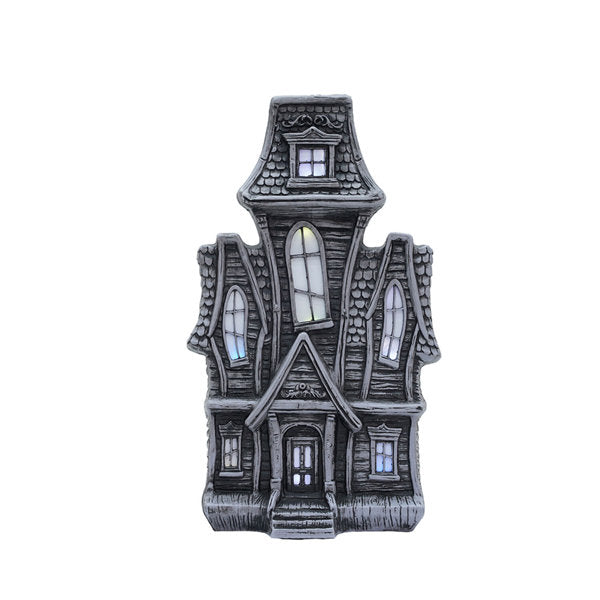 Haunted Hill Farm 2.0-Ft Haunted House Flatback Halloween Decor With Multicolor LED Lights And Music