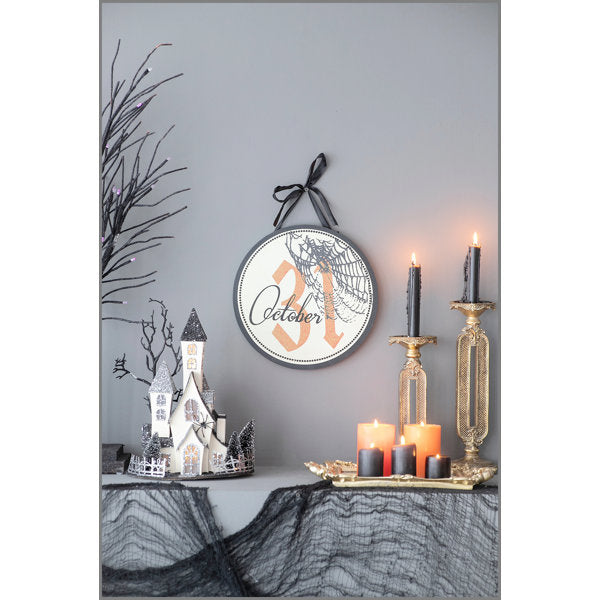 Set of 2, 12x12" Halloween Circle Sign